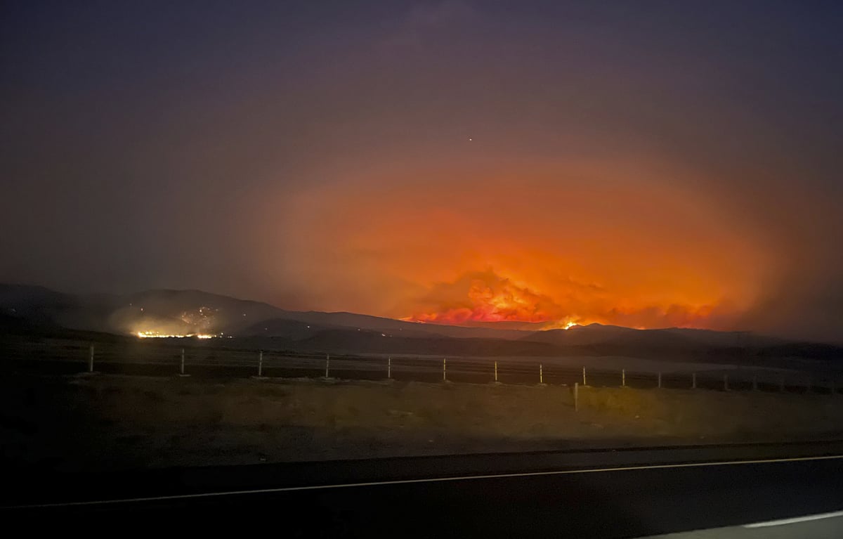 AP : The smoke from the Durkee Fire in Oregon was choking the air in Boise and beyond. 